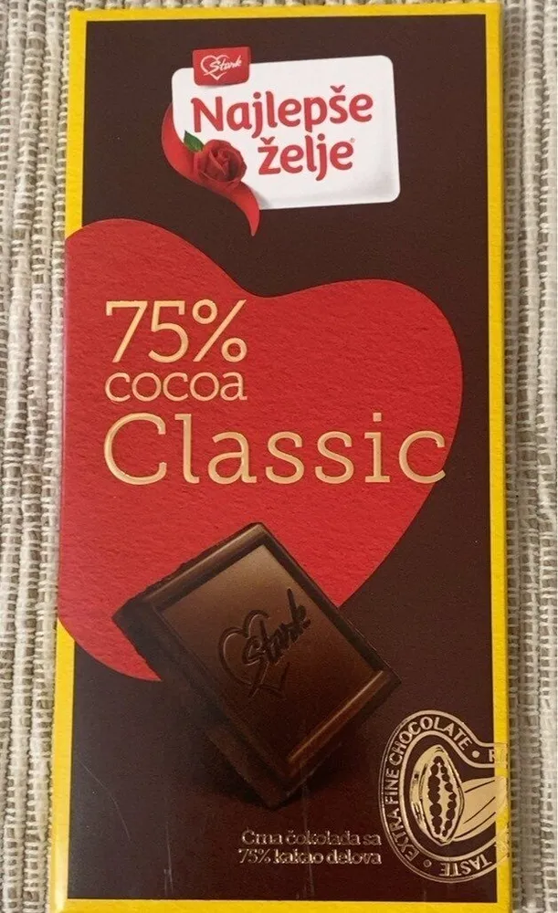Najlepse Zelje Choco 75% Cacao