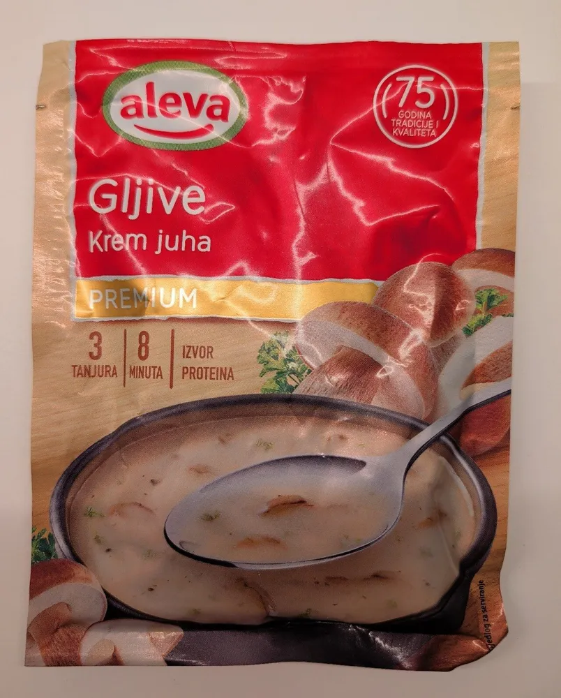 Krem juha gljive