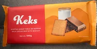Milk Cocoa bar with biscuit