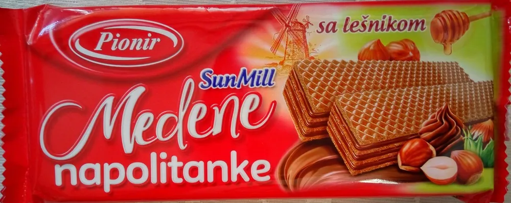 Medene napolitanke sa lešnikom