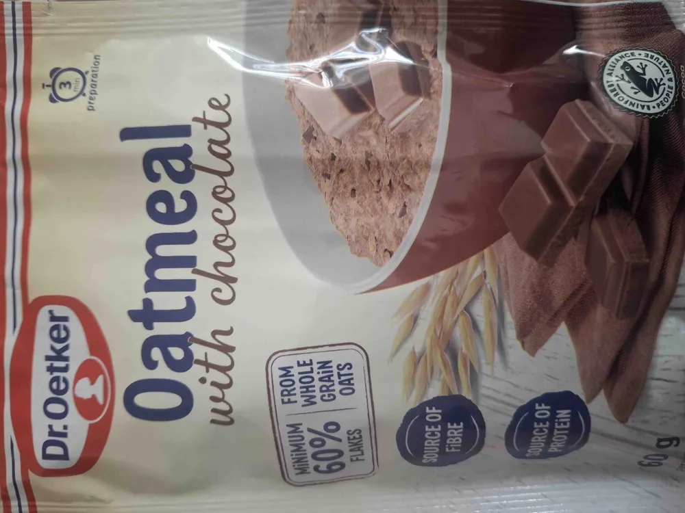 oatmeal with chocokate