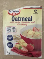 Oatmeal With White Chocolate And Strawberry