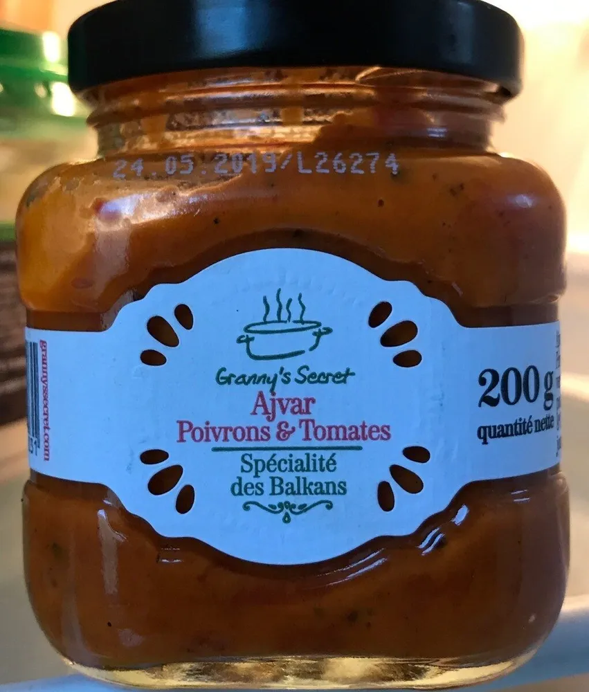 Ajvar poivrons et tomates
