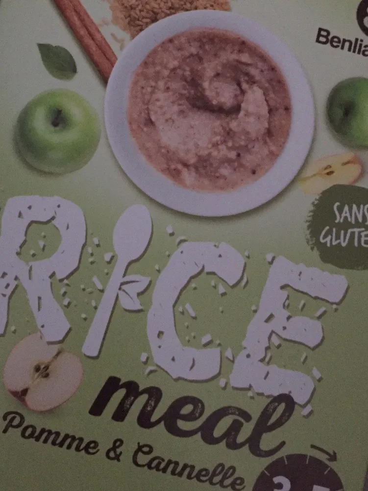 Rice meal pomme cannelle