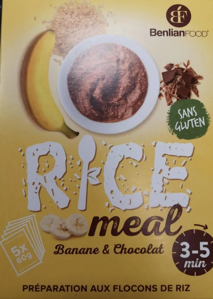 Rice meal banane-chocolat