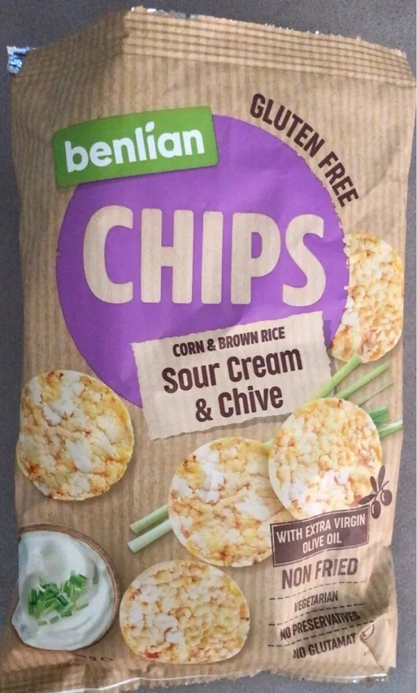 benlian chips сметана зелень