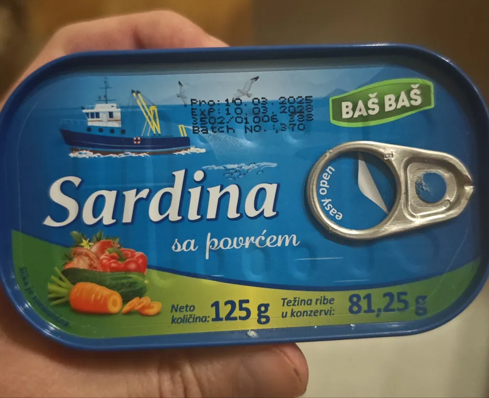 Sardina sa povrćem