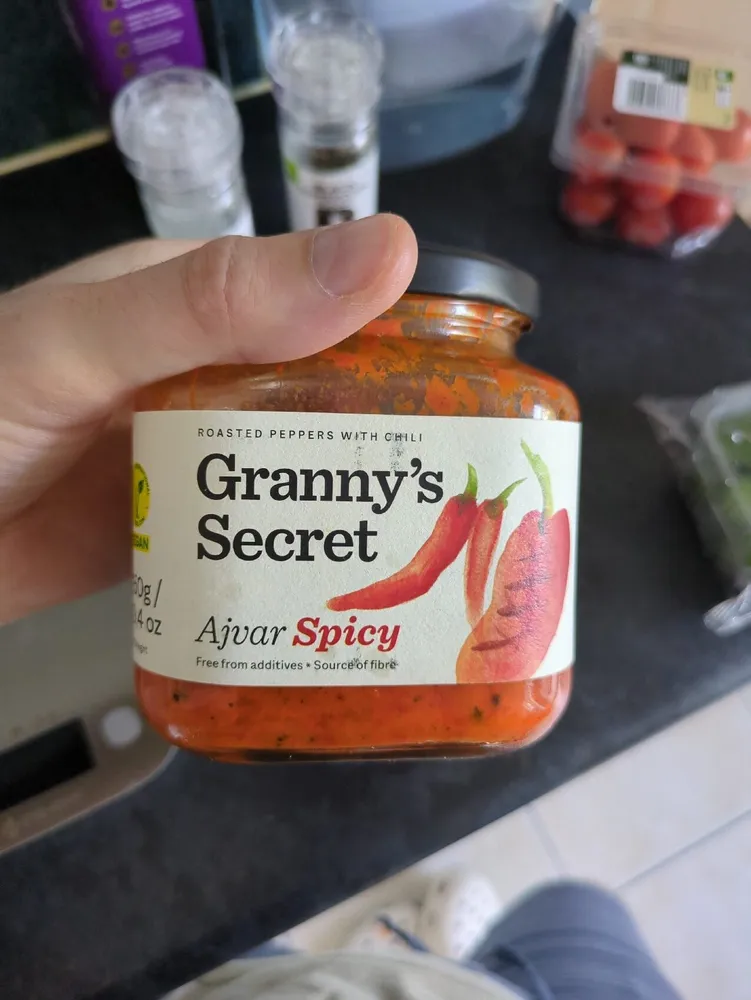 Grannys S Ayvar Hot Pepper Spread