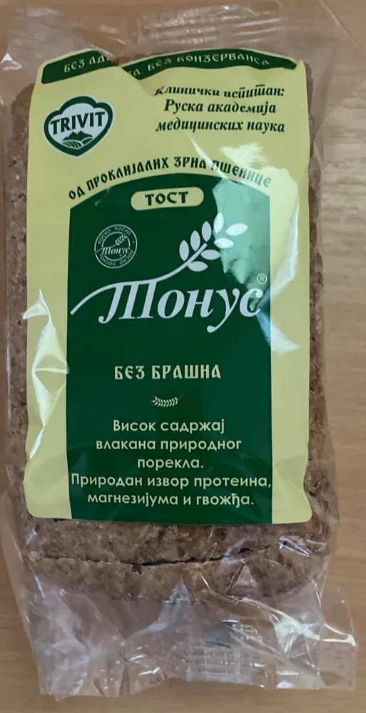 Tonus Tost bez brašna