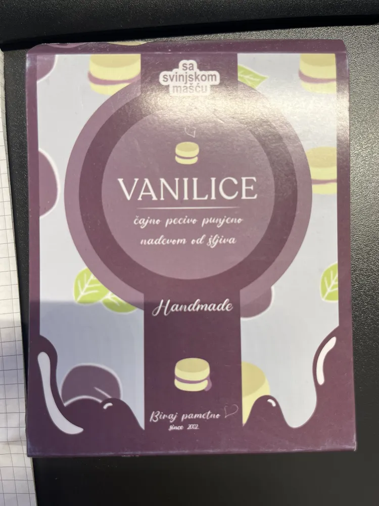 Vanilice čajno pecivo punjeno nadovom od šljiva