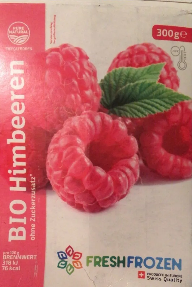 Bio Himbeeren ohne Zuckerzusatz