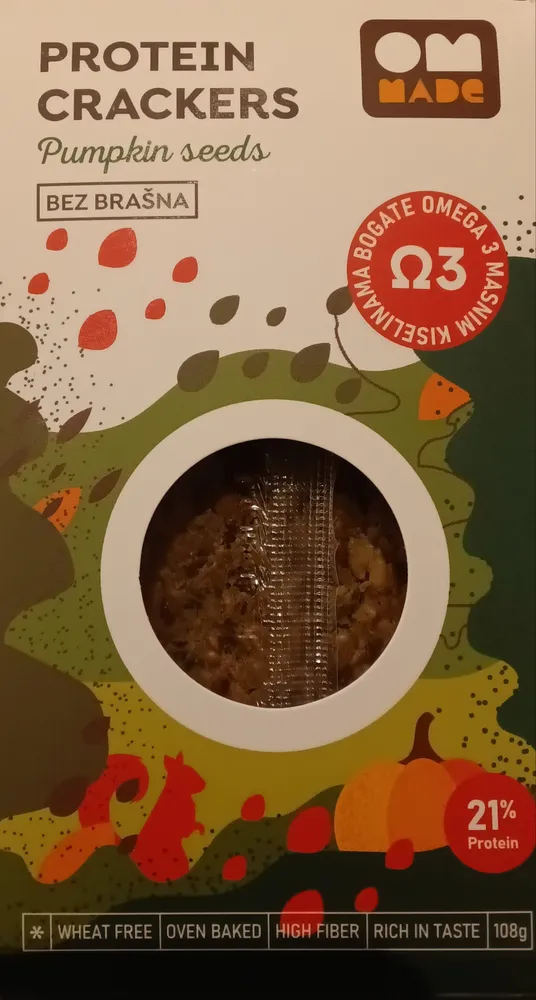 Protein crackers (pumpkin seeds)
