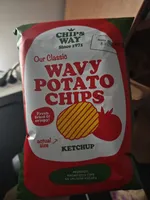 Wavy Potato Chips Ketchup