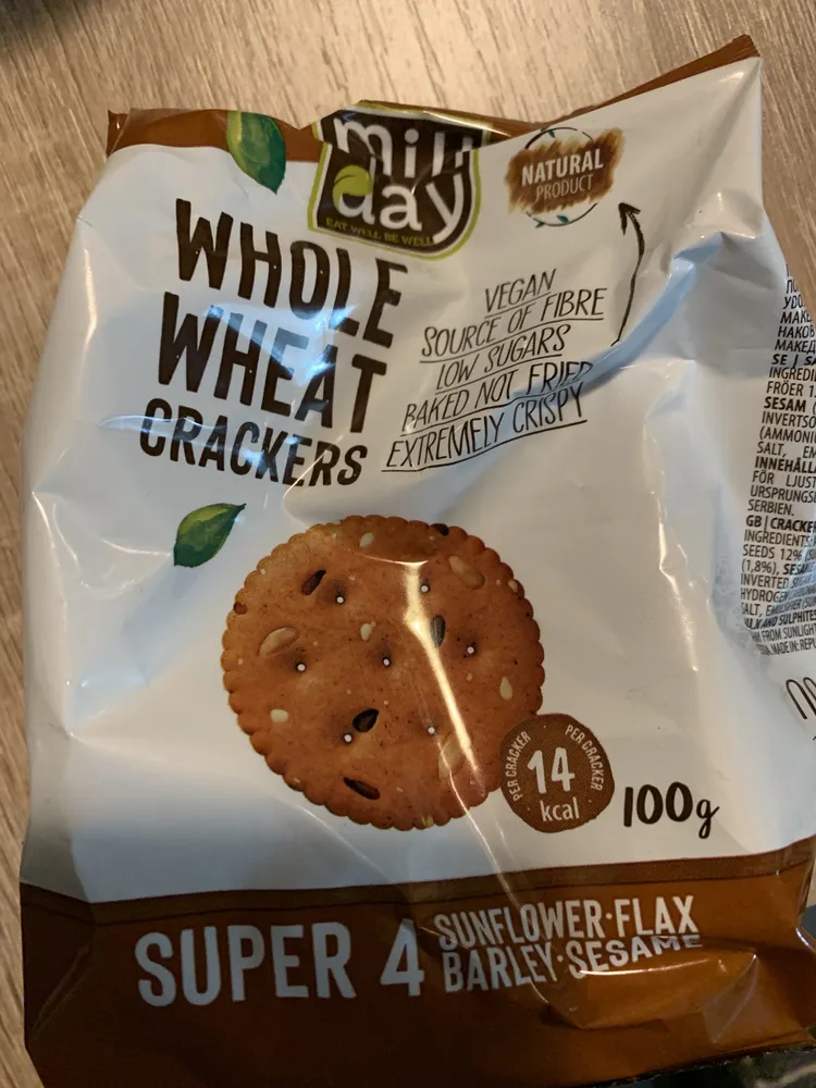 Whole wheat crackers