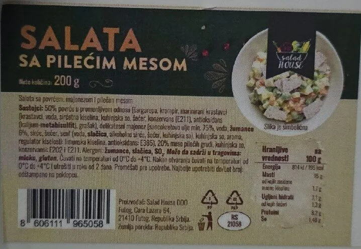 Salata sa pilećim mesom