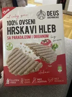 100% ovseni hrskavi hleb sa paradajzom i origanom