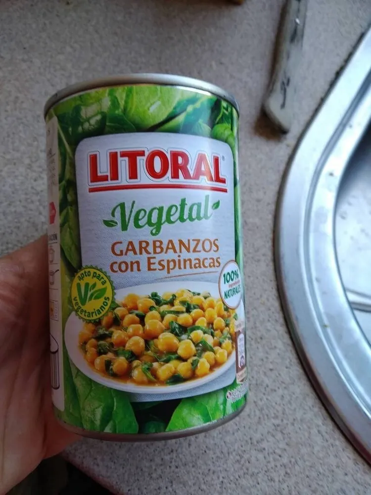 Vegetal garbanzos con espinacas