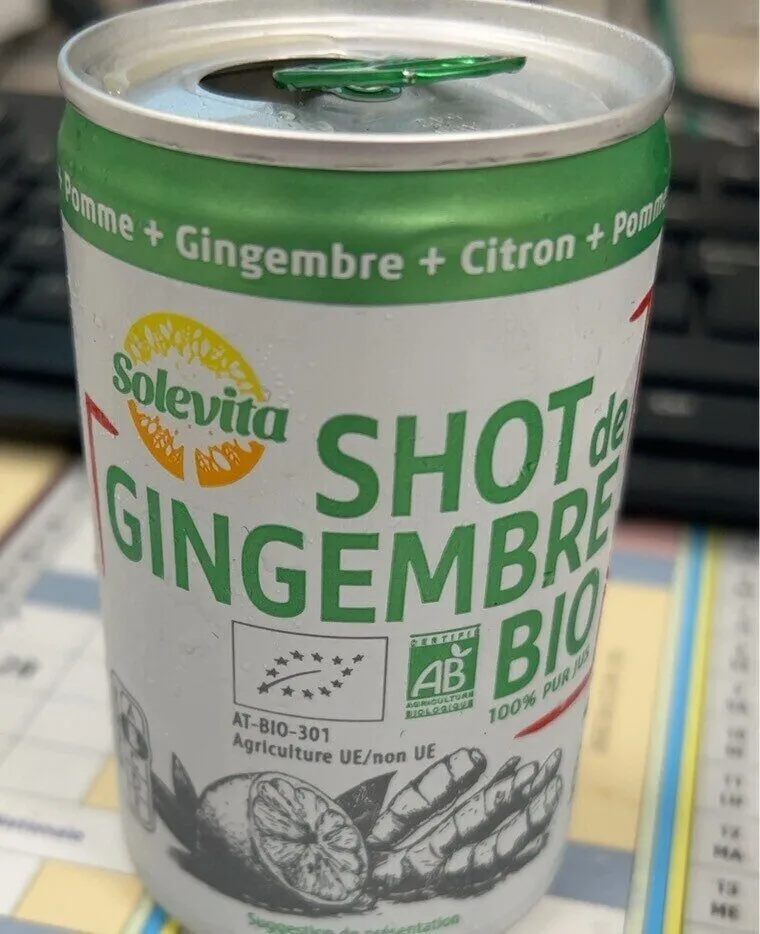 Shot de gingembre bio