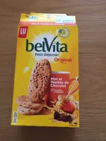 Belvita petit déjeuner original miel et pépites de Chocolat