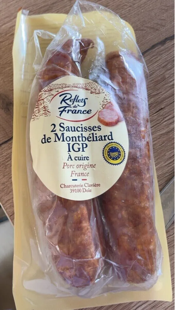 2 saucisses de Montbéliad IGP