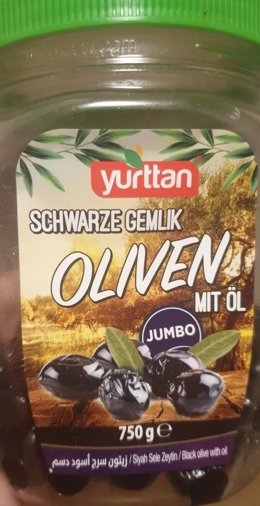 Schwarze Gemlik Olivien