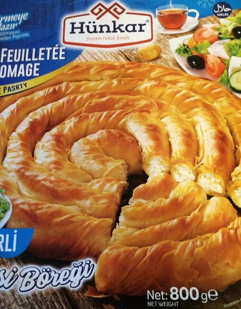 Hünkar patte feuilletée au fromage