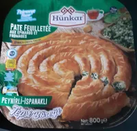 Feuilleté aux épinards et fromage blanc