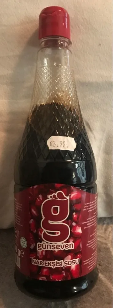 Sauce de grenadine acide