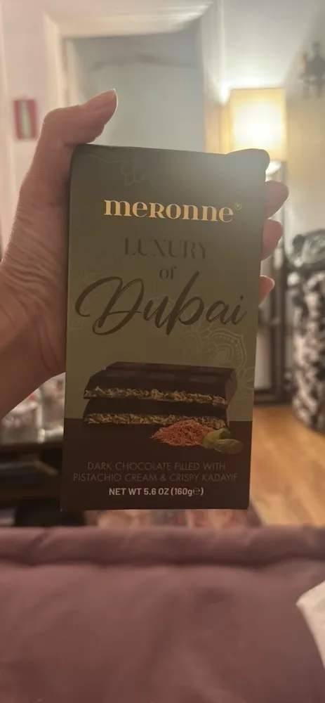Dark Chocolate Filled With Pistachio Cream & Crispy Kadayif
