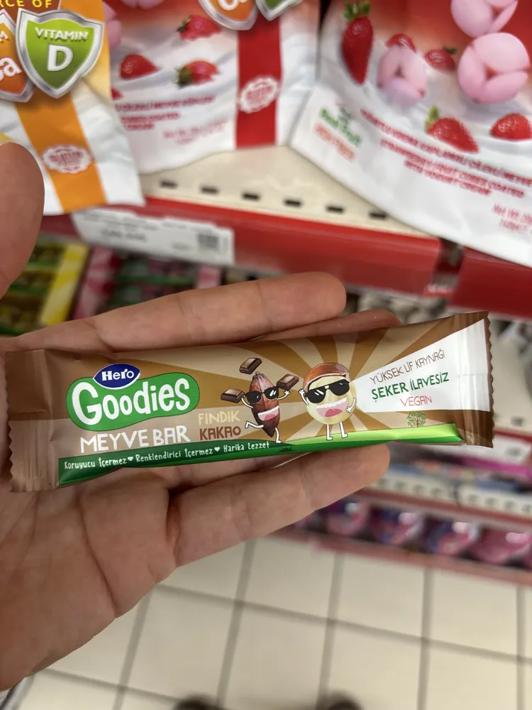 Hero Goodies Fındık Kakao Meyve Bar