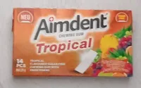 Chewing-gum aimdent goût tropical