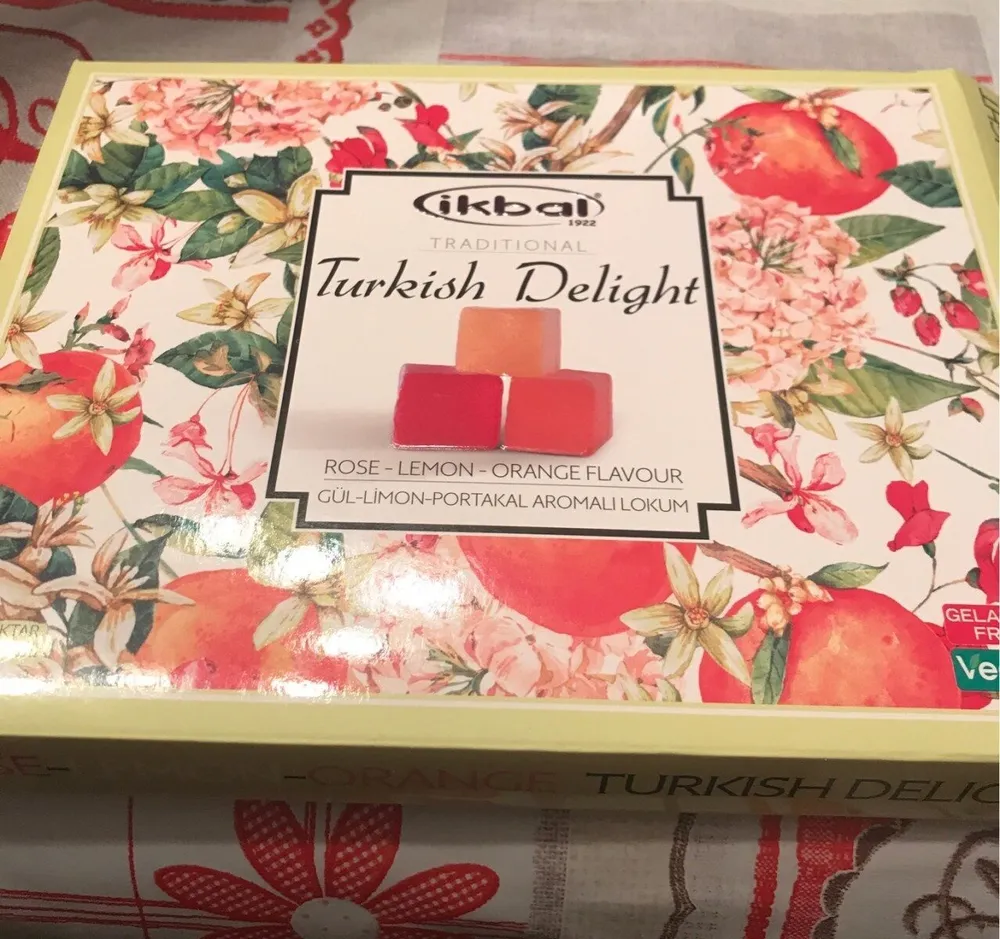 Turkish delight rose lemon orange flavour