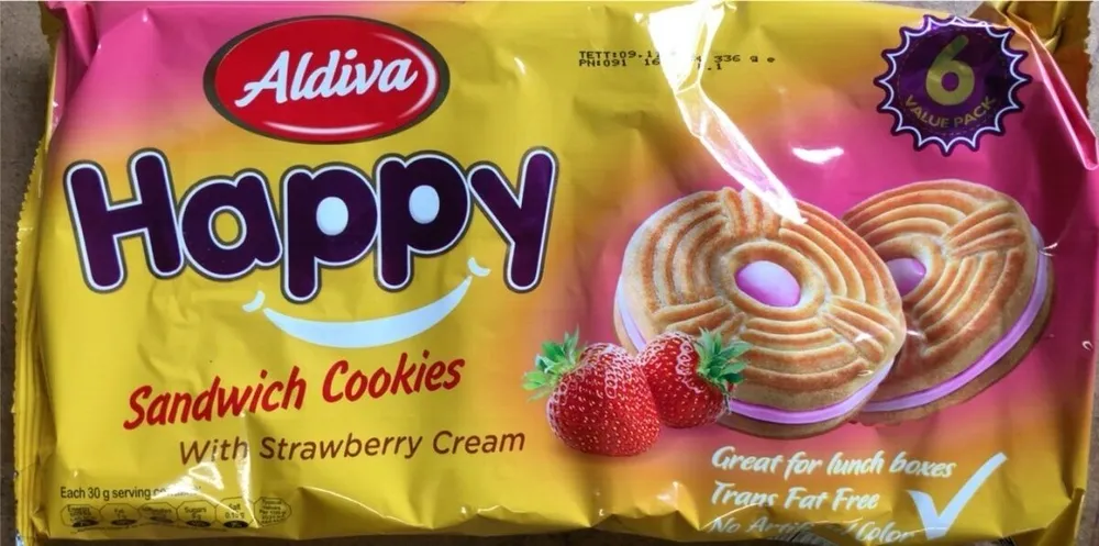 Happy sandwich cookies