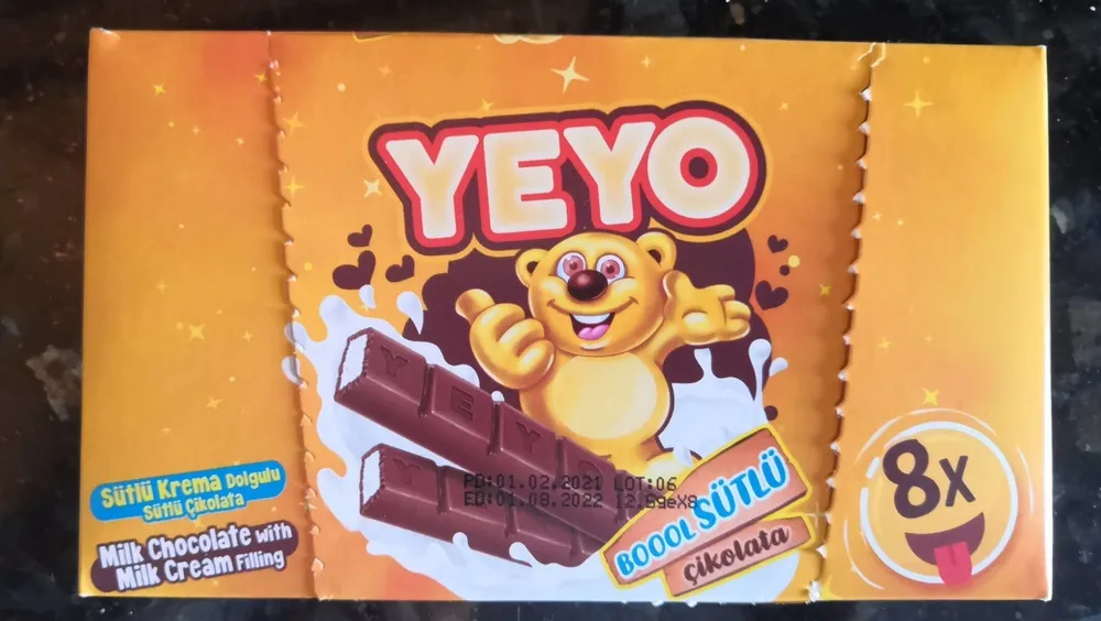 Milk chocolate with milk filling
