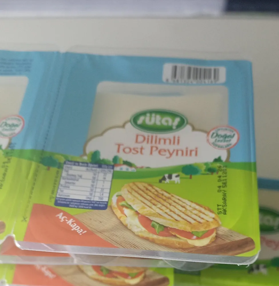 dilim tost peynir