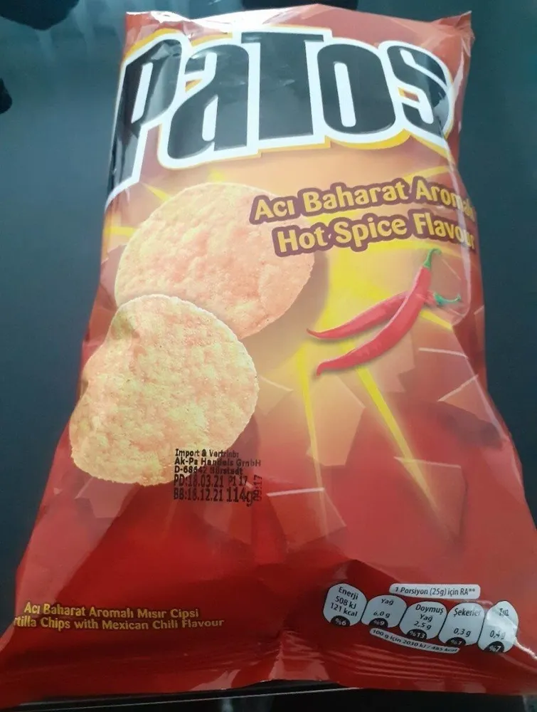 PATOS Hot spice flavour