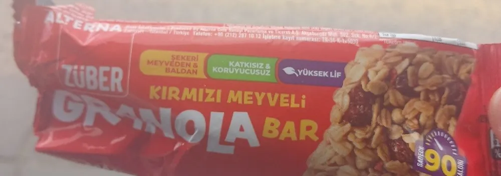 Granola Bar Kırmızı Meyve