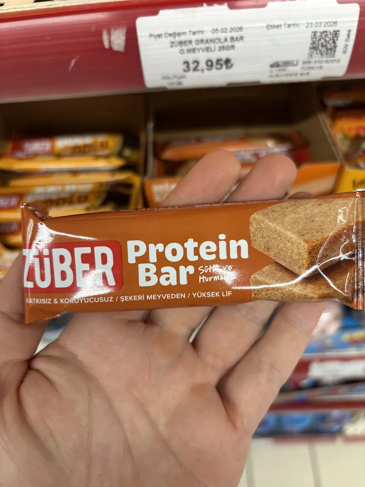 Sütlü ve Hurmalı Protein Bar