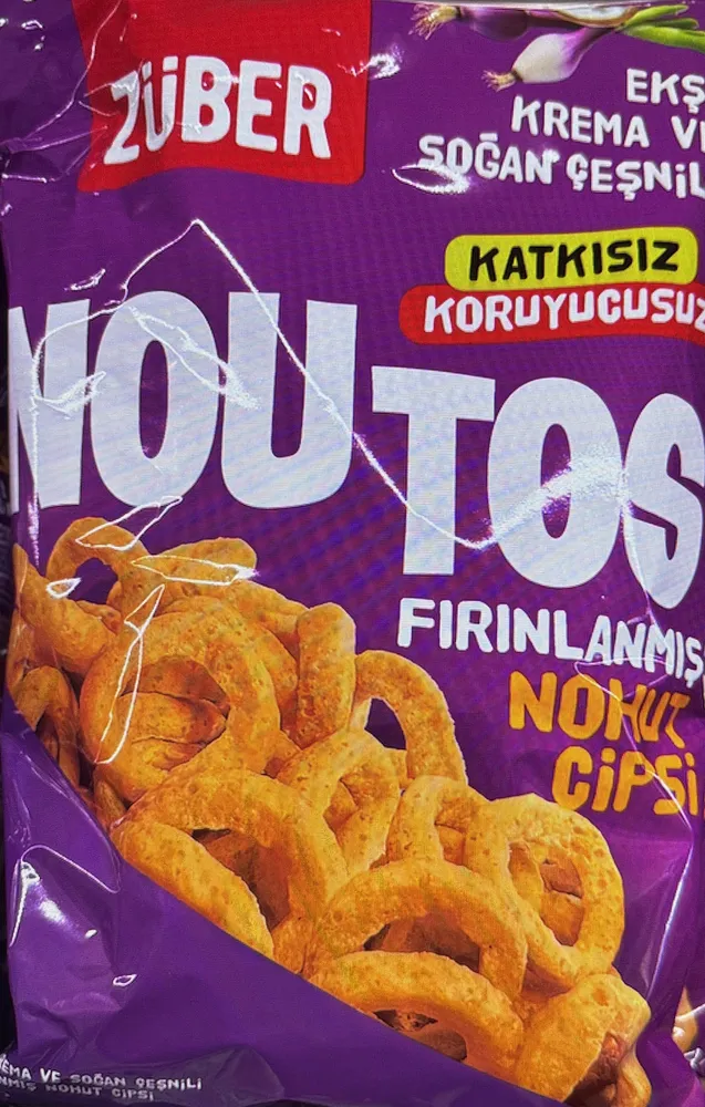 Noutos Ekşi Krema ve Soğan Çeşnili Nohut Cipsi