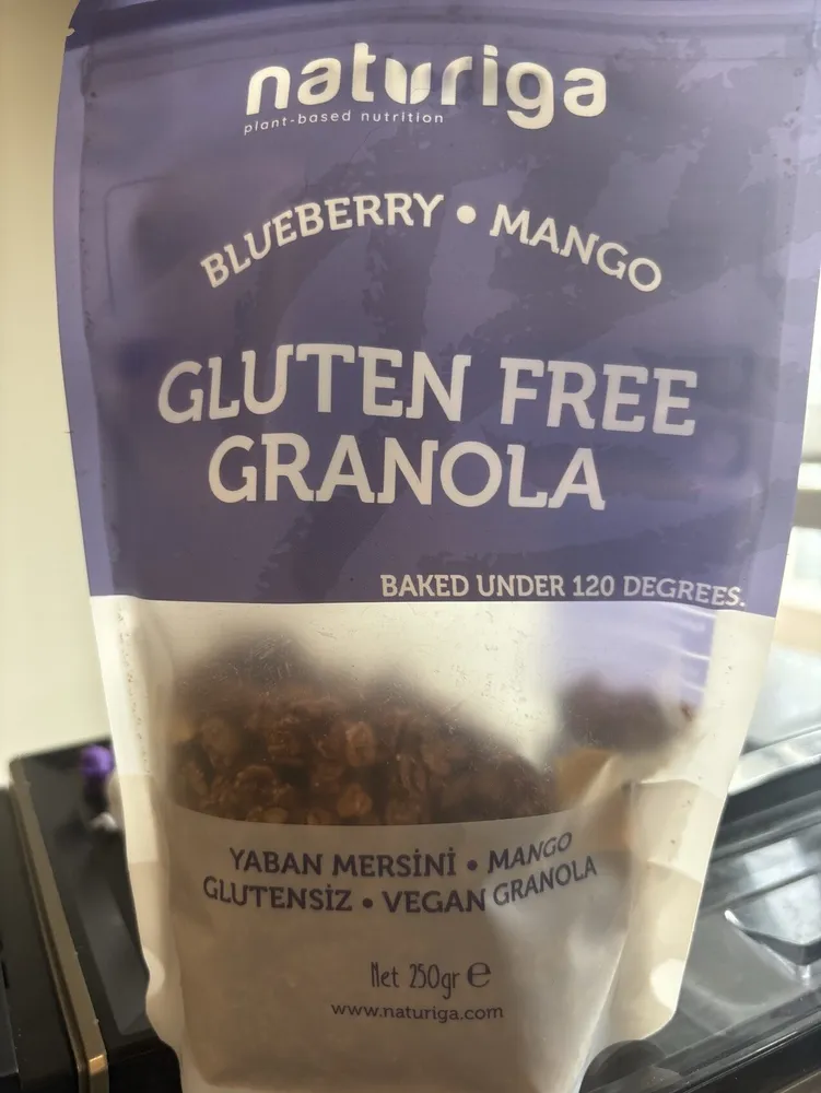Blueberry Mango Gluten Free Granola