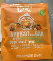 Apricot disk bar with matcha green tea