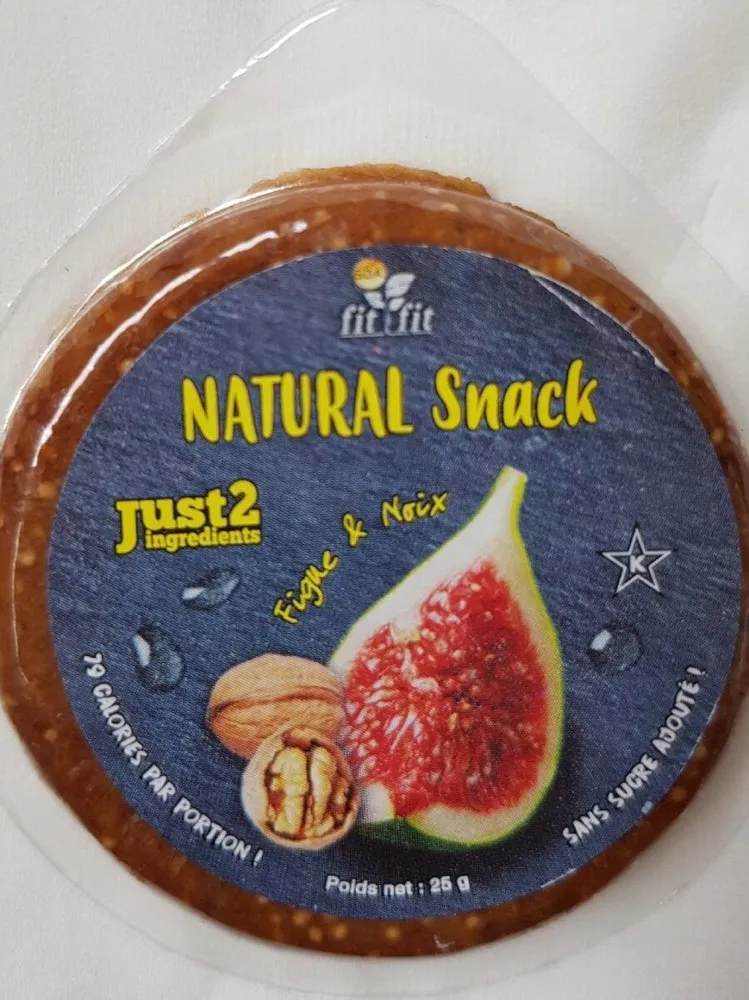 Natural snack figue et noix