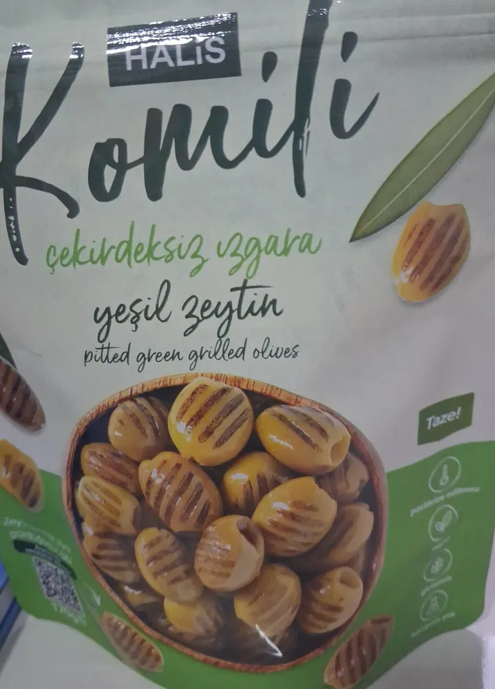 Izgara yeşil zeytin