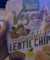 Lentil Chips with vegetables