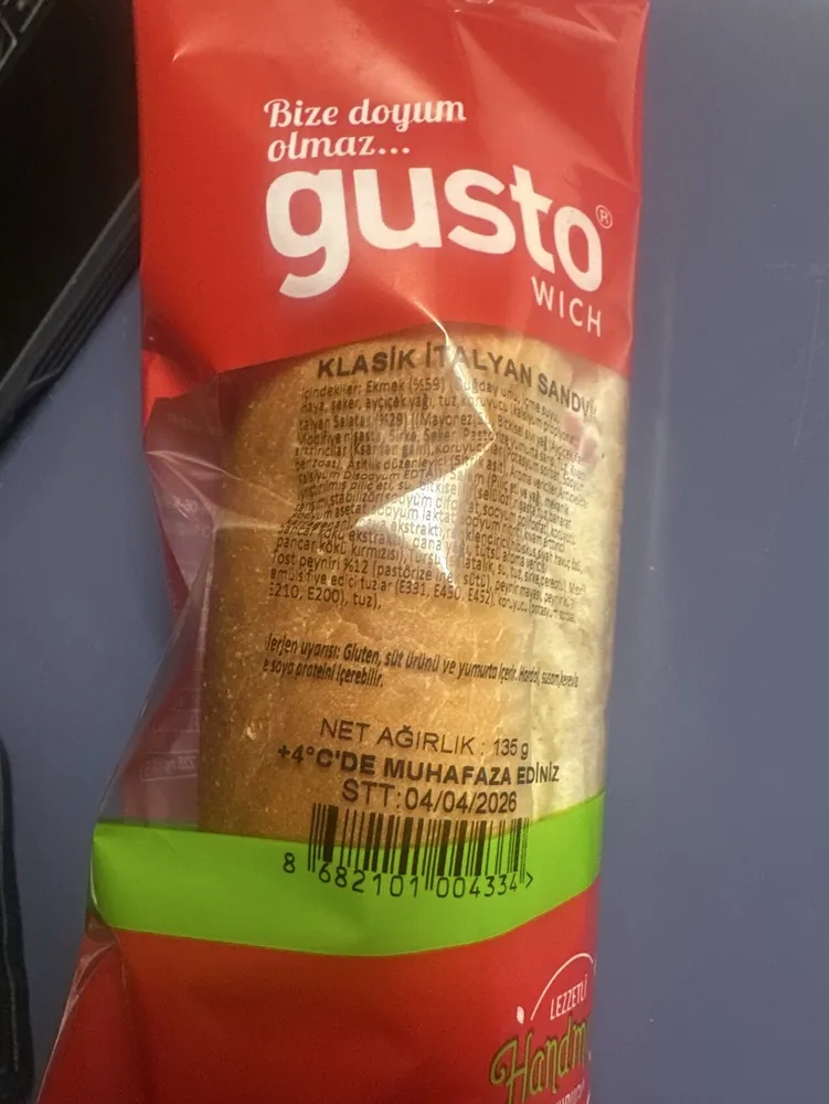 Gusto wich - Classic Italian Sandwich