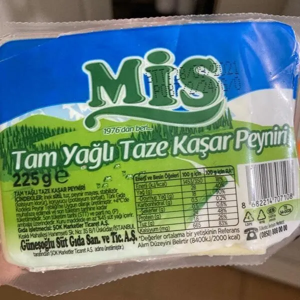 Kashar cheese