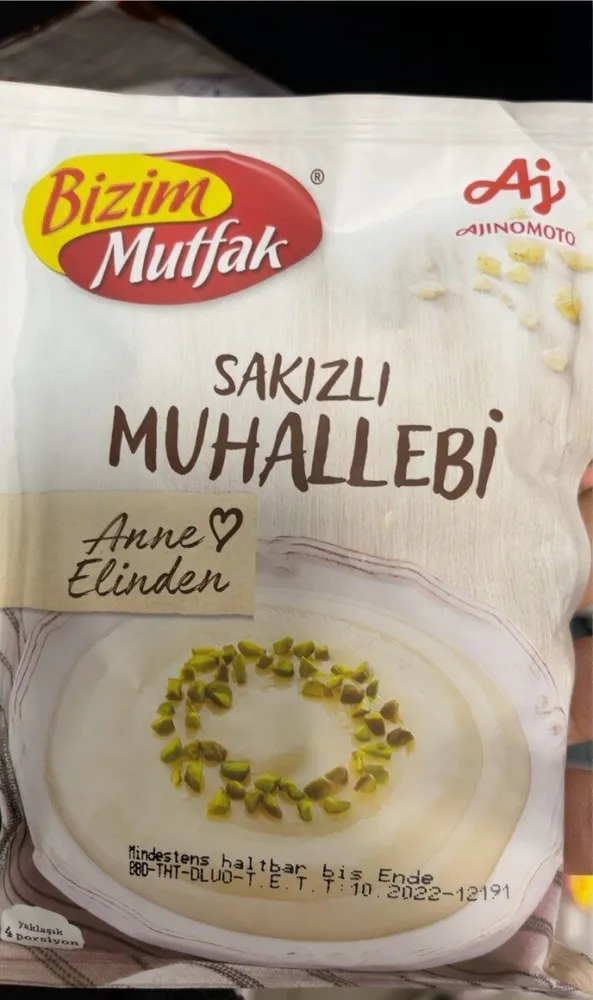 Sakizli muhallebi