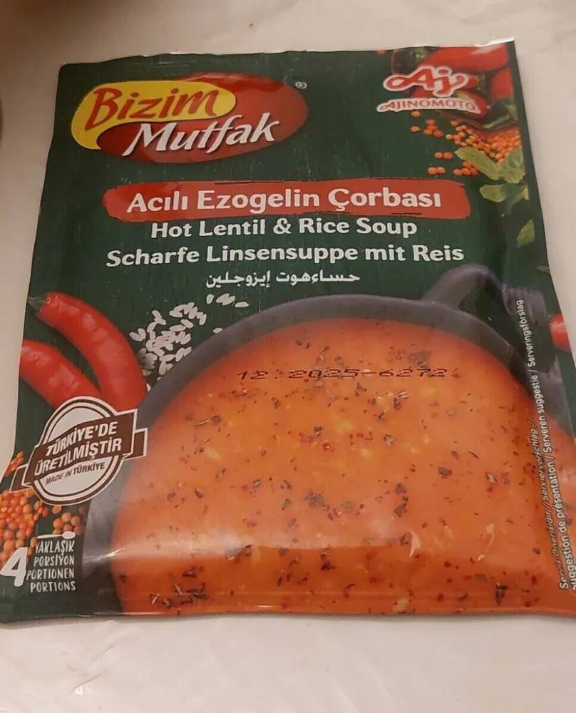 Soupe de lentilles épicée
