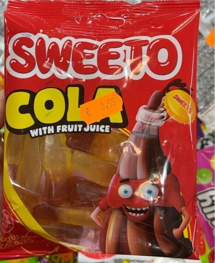 Cola with fruit juice