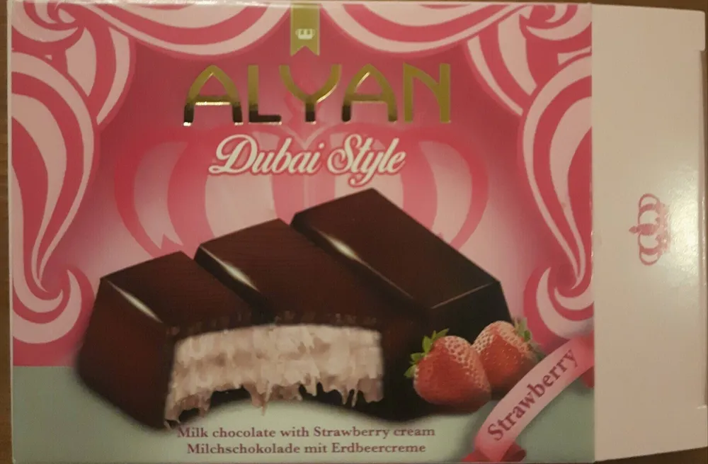 Chocolat de Dubaï fraise